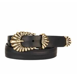 NEW BRAVE women's lorali leather belt in black